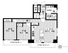 日興パレス大森 リノベーション エンデバー 大田区 間取り 図面